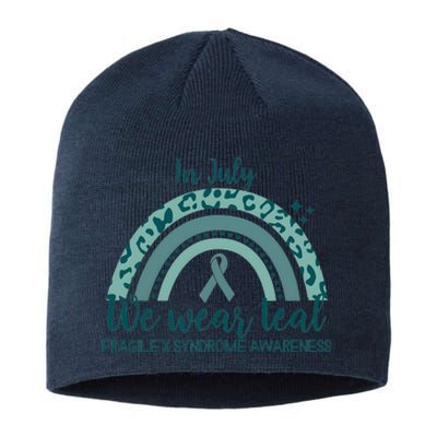 Fragile X Syndrome Awareness In July We Wear Teal Sustainable Beanie