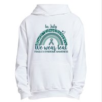 Fragile X Syndrome Awareness In July We Wear Teal Urban Pullover Hoodie