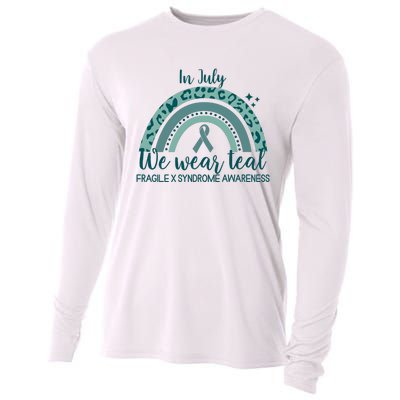 Fragile X Syndrome Awareness In July We Wear Teal Cooling Performance Long Sleeve Crew