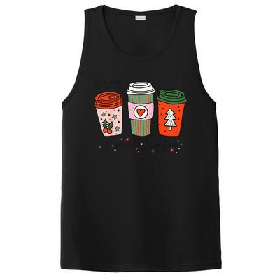 Funny Xmas Saying All I Want For Christmas Is More Coffee PosiCharge Competitor Tank