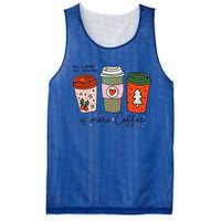 Funny Xmas Saying All I Want For Christmas Is More Coffee Mesh Reversible Basketball Jersey Tank