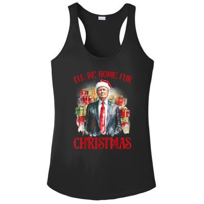 Funny Xmas Santa Claus Ill Be Home For Christmas 2024 Gift Ladies PosiCharge Competitor Racerback Tank