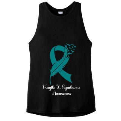 Fragile X Syndrome Awareness Family Wear Matching Support Gift Ladies PosiCharge Tri-Blend Wicking Tank