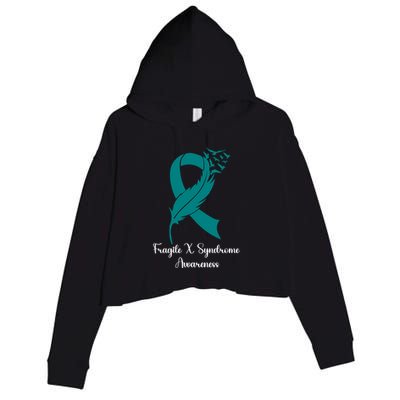 Fragile X Syndrome Awareness Family Wear Matching Support Gift Crop Fleece Hoodie