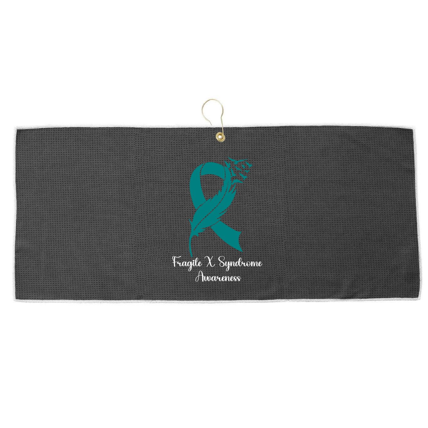 Fragile X Syndrome Awareness Family Wear Matching Support Gift Large Microfiber Waffle Golf Towel