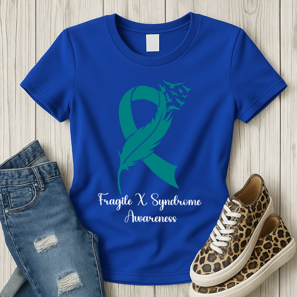 Fragile X Syndrome Awareness Family Wear Matching Support Gift Womens T-Shirt