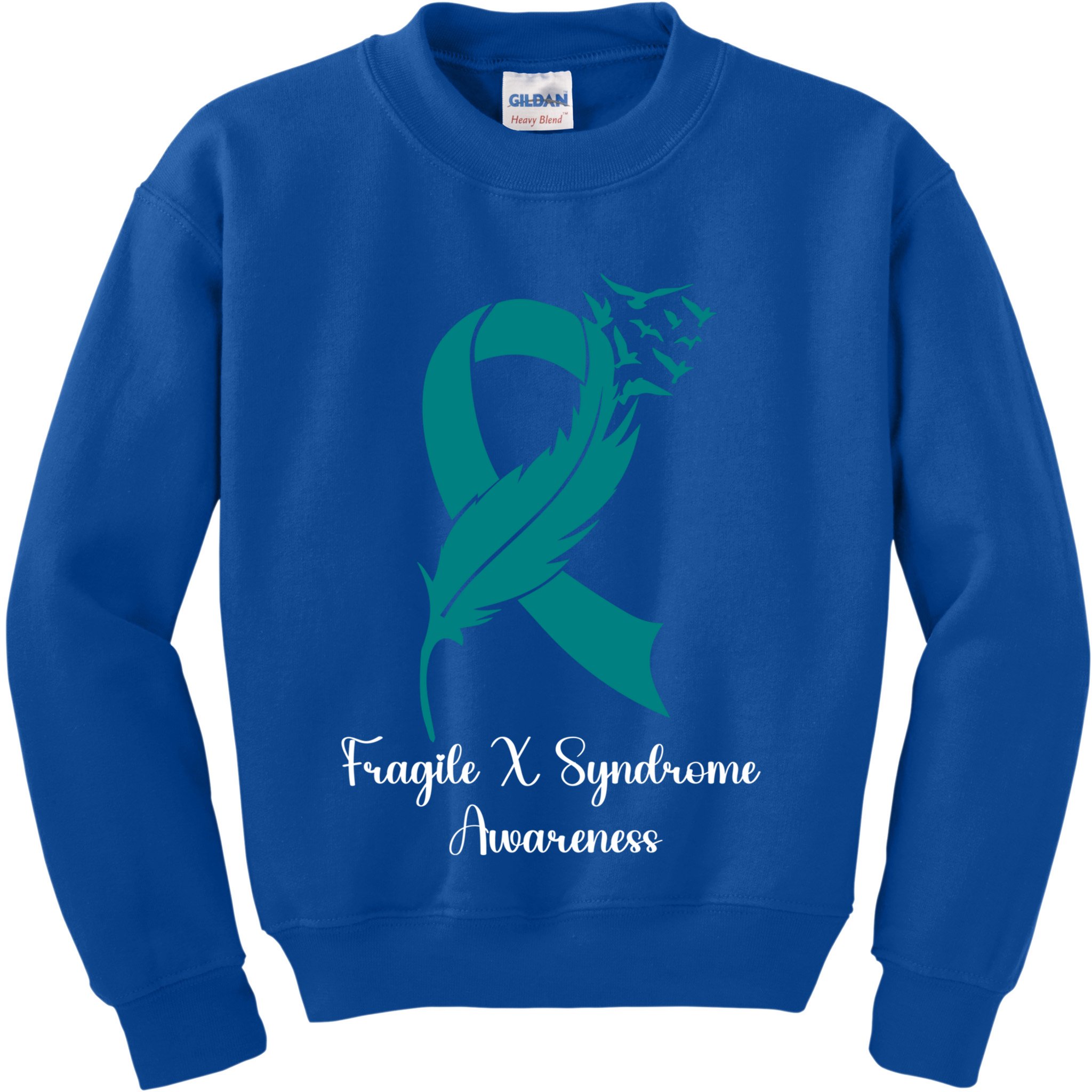 Fragile X Syndrome Awareness Family Wear Matching Support Gift Kids Sweatshirt