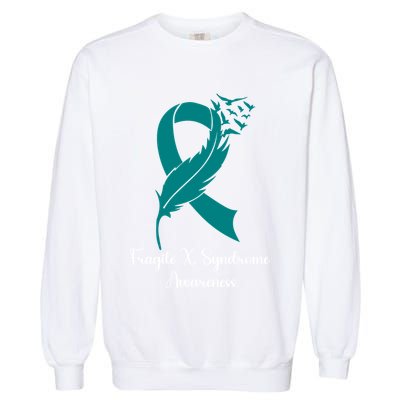 Fragile X Syndrome Awareness Family Wear Matching Support Gift Garment-Dyed Sweatshirt