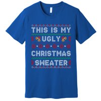 Funny Xmas Snow Heart This Is My Ugly Christmas Gift Premium T-Shirt