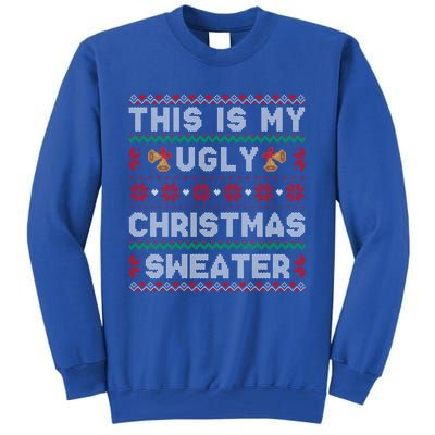 Funny Xmas Snow Heart This Is My Ugly Christmas Gift Tall Sweatshirt