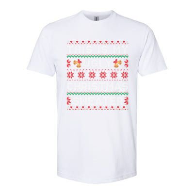 Funny Xmas Snow Heart This Is My Ugly Christmas Gift Softstyle CVC T-Shirt