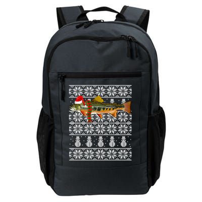 Fish Xmas Santa Hat Brook Trout Ugly Christmas Meaningful Gift Daily Commute Backpack