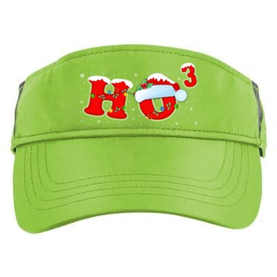 Funny Xmas Santa Ho Ho3 Cubed Math Teacher Christmas Gift Adult Drive Performance Visor