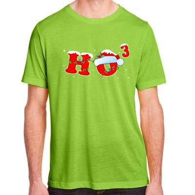 Funny Xmas Santa Ho Ho3 Cubed Math Teacher Christmas Gift Adult ChromaSoft Performance T-Shirt