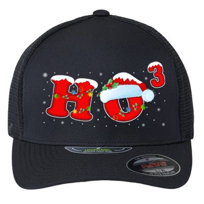 Funny Xmas Santa Ho Ho3 Cubed Math Teacher Christmas Gift Flexfit Unipanel Trucker Cap