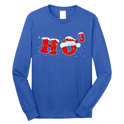 Funny Xmas Santa Ho Ho3 Cubed Math Teacher Christmas Gift Long Sleeve Shirt