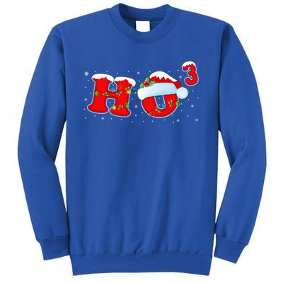 Funny Xmas Santa Ho Ho3 Cubed Math Teacher Christmas Gift Sweatshirt