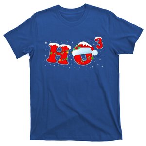 Funny Xmas Santa Ho Ho3 Cubed Math Teacher Christmas Gift T-Shirt