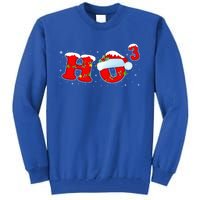 Funny Xmas Santa Ho Ho3 Cubed Math Teacher Christmas Gift Tall Sweatshirt