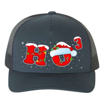 Funny Xmas Santa Ho Ho3 Cubed Math Teacher Christmas Gift Yupoong Adult 5-Panel Trucker Hat