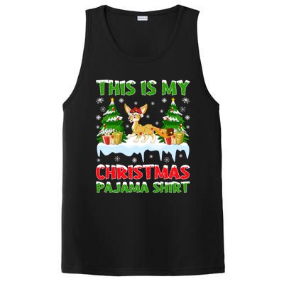 Funny Xmas Santa This Is My Fennec Fox Christmas Pajama Gift PosiCharge Competitor Tank