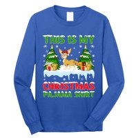 Funny Xmas Santa This Is My Fennec Fox Christmas Pajama Gift Long Sleeve Shirt