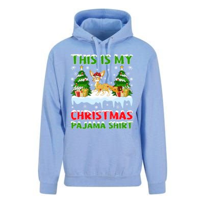 Funny Xmas Santa This Is My Fennec Fox Christmas Pajama Gift Unisex Surf Hoodie