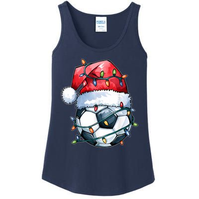 Funny Xmas Santa Sports For Boy Christmas Soccer Player Gift Ladies Essential Tank