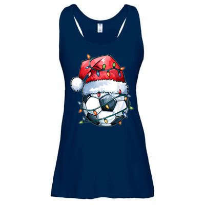 Funny Xmas Santa Sports For Boy Christmas Soccer Player Gift Ladies Essential Flowy Tank