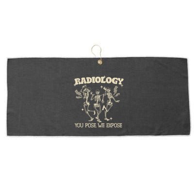 Funny Xray Tech Radiology Technologist Halloween Large Microfiber Waffle Golf Towel