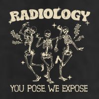 Funny Xray Tech Radiology Technologist Halloween Large Microfiber Waffle Golf Towel
