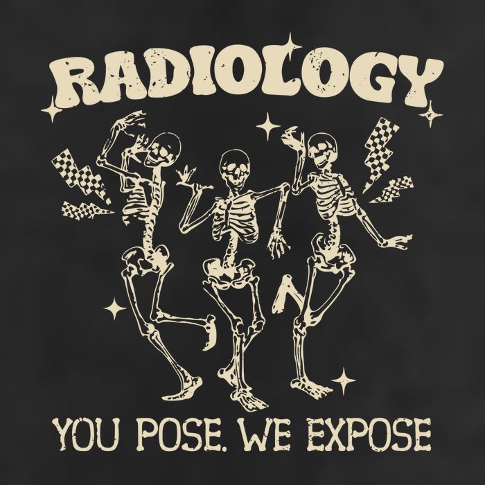 Funny Xray Tech Radiology Technologist Halloween Large Microfiber Waffle Golf Towel