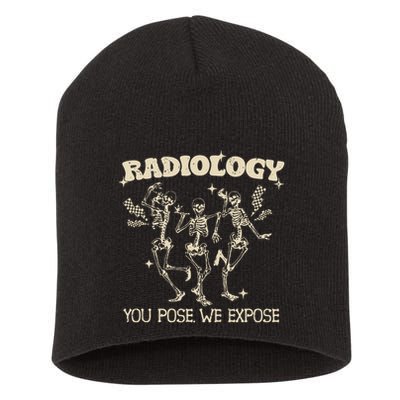 Funny Xray Tech Radiology Technologist Halloween Short Acrylic Beanie