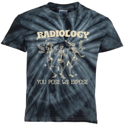 Funny Xray Tech Radiology Technologist Halloween Kids Tie-Dye T-Shirt