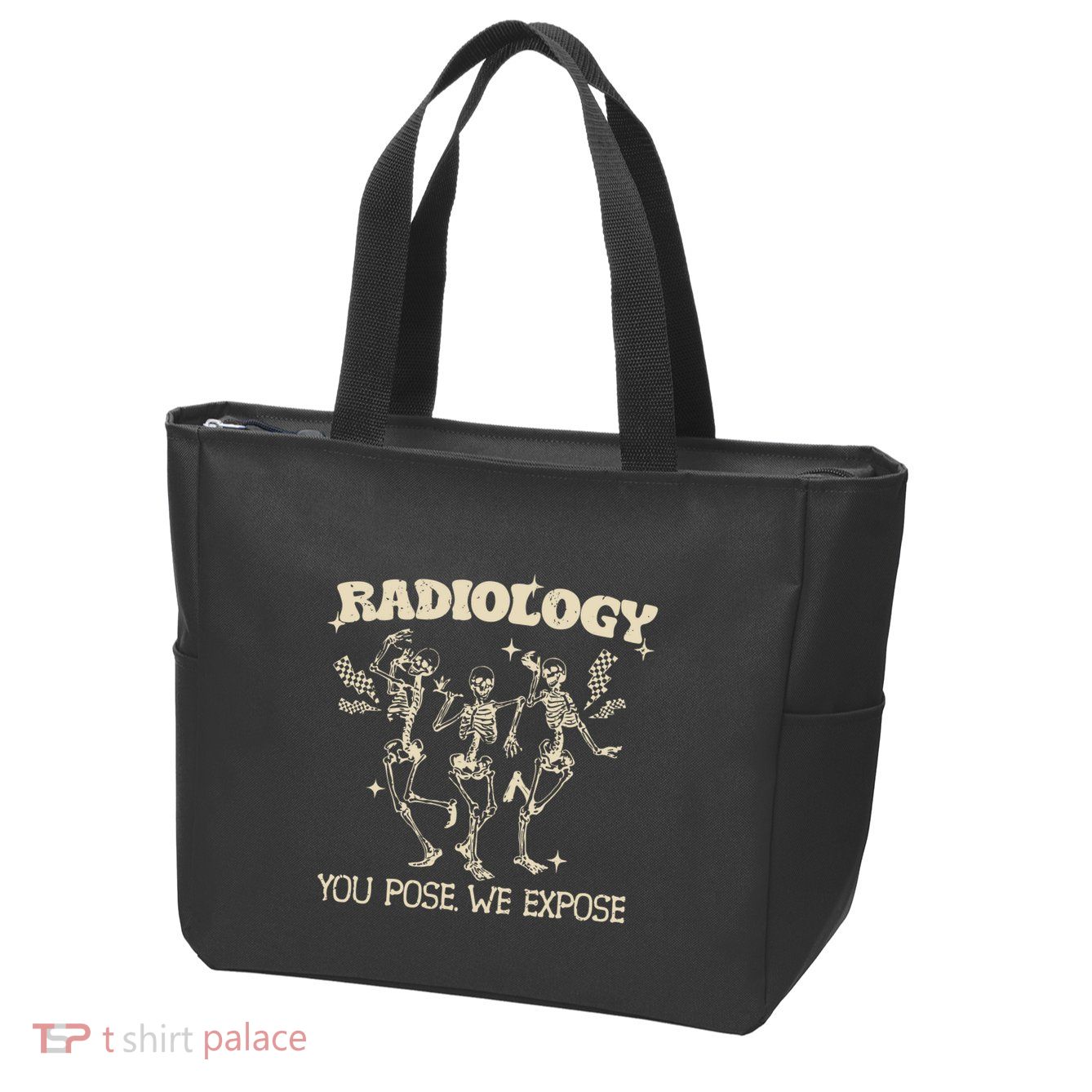 Funny Xray Tech Radiology Technologist Halloween Zip Tote Bag