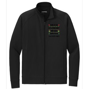 Funny Xmas Too Hot Ugly Christmas Family Stretch Full-Zip Cadet Jacket