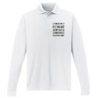 Funny Xmas Too Hot Ugly Christmas Family Performance Long Sleeve Polo