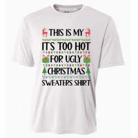 Funny Xmas Too Hot Ugly Christmas Family Cooling Performance Crew T-Shirt