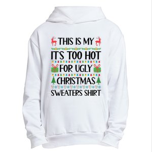 Funny Xmas Too Hot Ugly Christmas Family Urban Pullover Hoodie