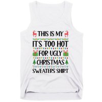 Funny Xmas Too Hot Ugly Christmas Family Tank Top