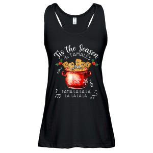 Funny Xmas Tis The Season For Tamales Christmas Mexican Food Ladies Essential Flowy Tank