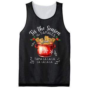 Funny Xmas Tis The Season For Tamales Christmas Mexican Food Mesh Reversible Basketball Jersey Tank