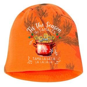 Funny Xmas Tis The Season For Tamales Christmas Mexican Food Kati - Camo Knit Beanie