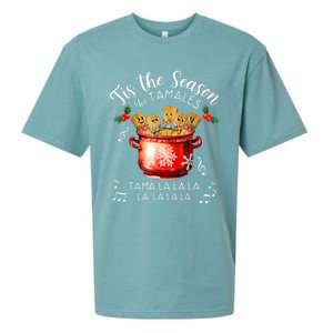 Funny Xmas Tis The Season For Tamales Christmas Mexican Food Sueded Cloud Jersey T-Shirt