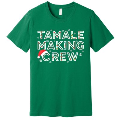 Funny Xmas Tamale Making Crew Mexican Food Christmas Family Matching Gift Premium T-Shirt