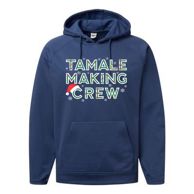 Funny Xmas Tamale Making Crew Mexican Food Christmas Family Matching Gift Performance Fleece Hoodie