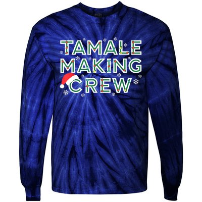 Funny Xmas Tamale Making Crew Mexican Food Christmas Family Matching Gift Tie-Dye Long Sleeve Shirt