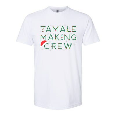 Funny Xmas Tamale Making Crew Mexican Food Christmas Family Matching Gift Softstyle CVC T-Shirt