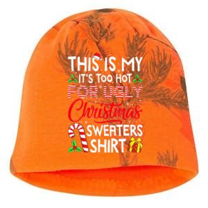 Funny Xmas This Is My Its Too Hot For Ugly Christmas Sweaters Gift Kati - Camo Knit Beanie