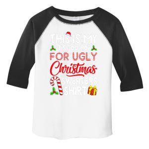 Funny Xmas This Is My Its Too Hot For Ugly Christmas Sweaters Gift Toddler Fine Jersey T-Shirt